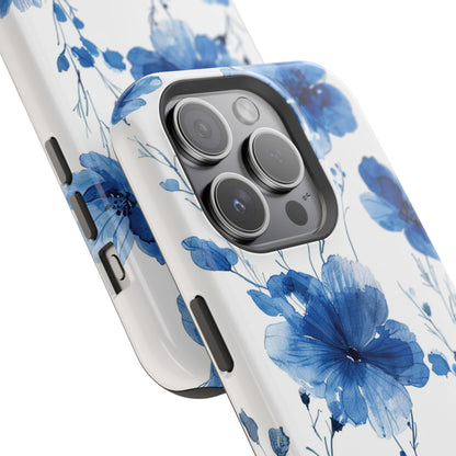 Ethereal Blue Blossoms iPhone Case