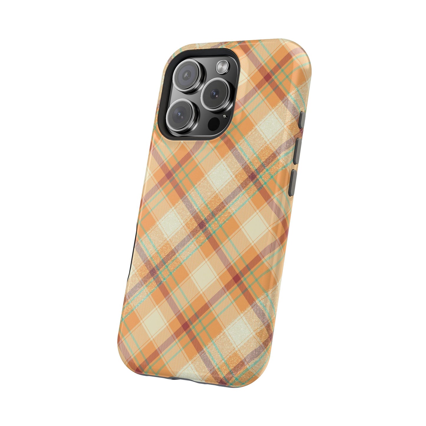 MagSafe Case - Warm Autumn Plaid Design