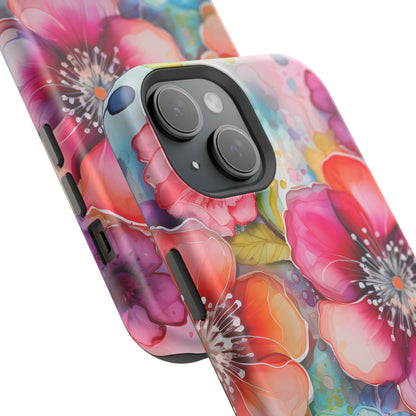 Vibrant Watercolor Floral Garden - MagSafe iPhone Series Case