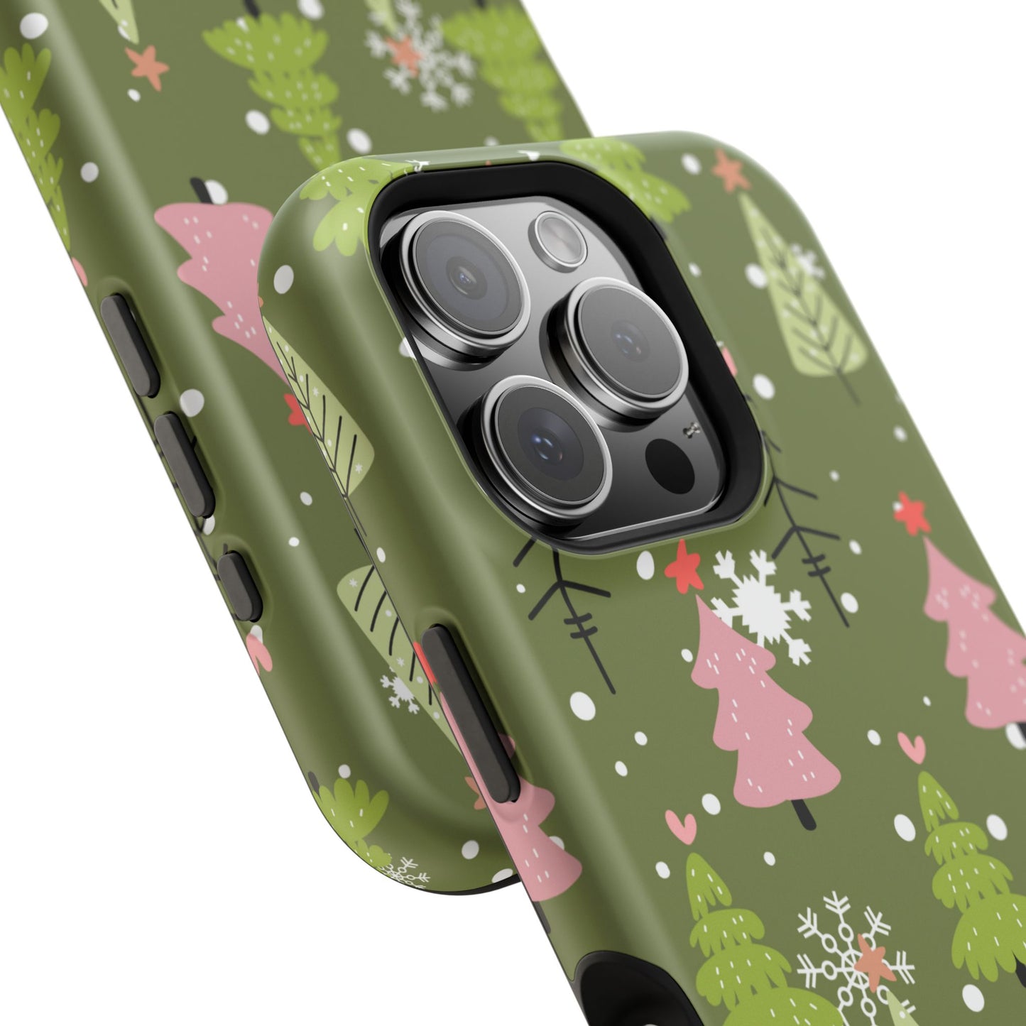 Whimsical Christmas Tree Pattern – MagSafe Phone Series Case