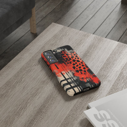 Cheetah Plaid Case – Red & Black Pattern