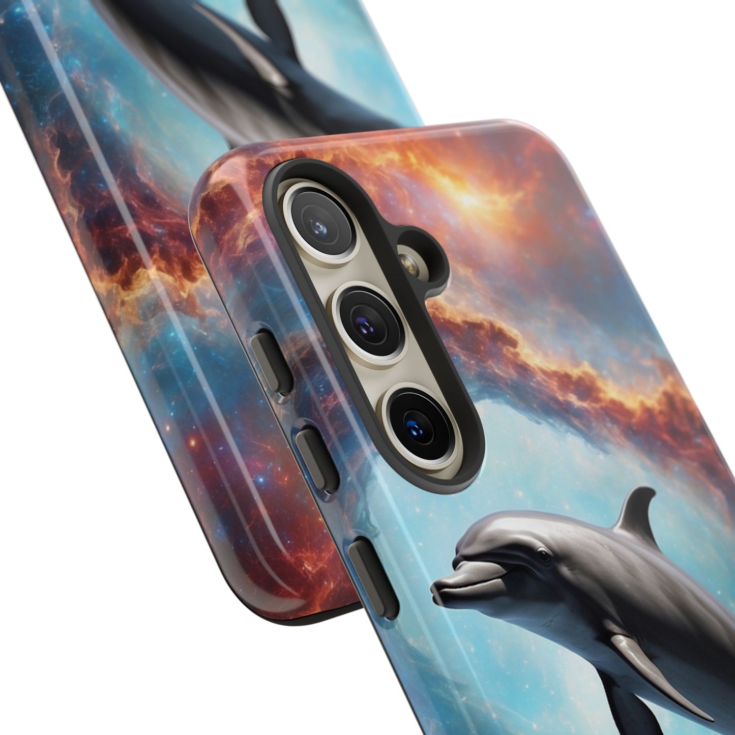 Cosmic Dolphin Space Vibes - Samsung Galaxy Case