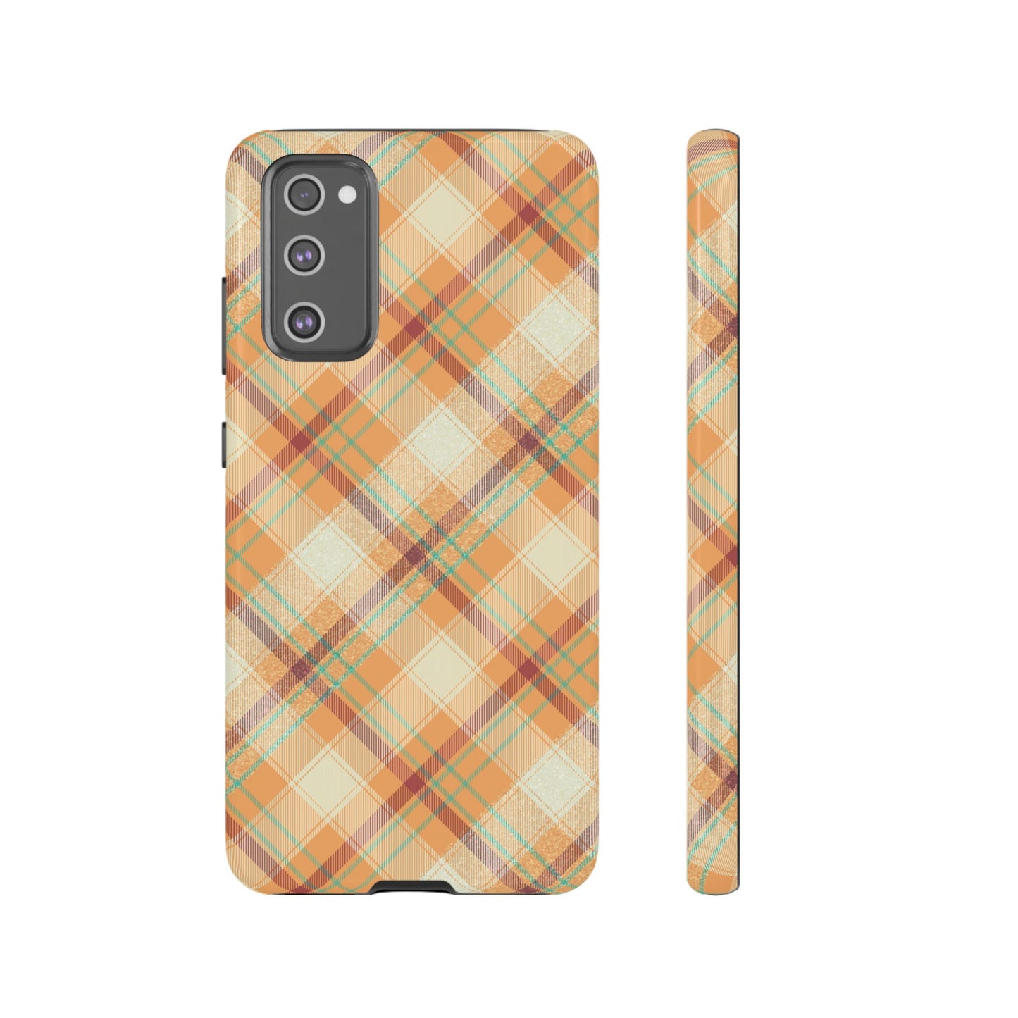 Samsung Galaxy Case - Warm Autumn Plaid Design