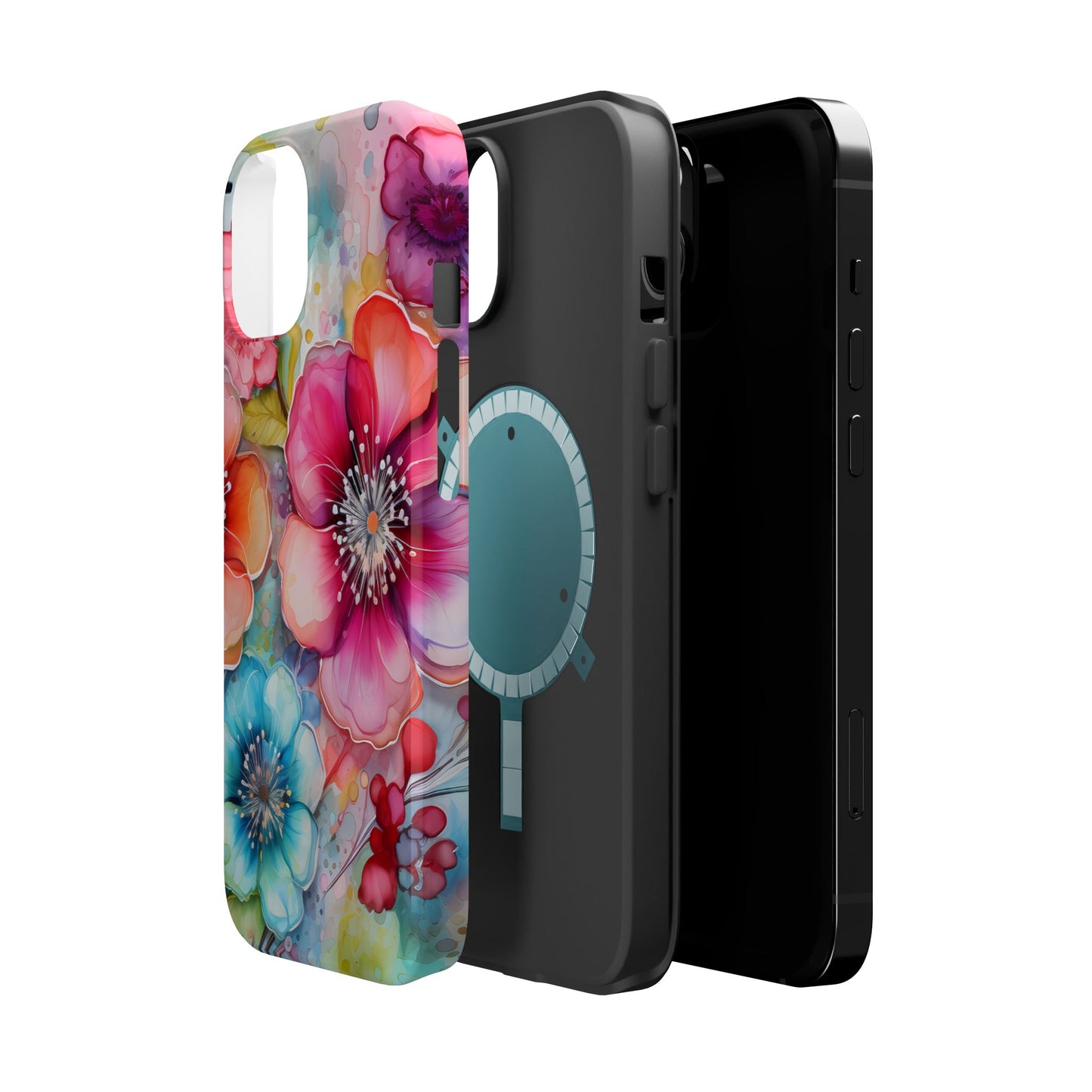 Vibrant Watercolor Floral Garden - MagSafe iPhone Series Case