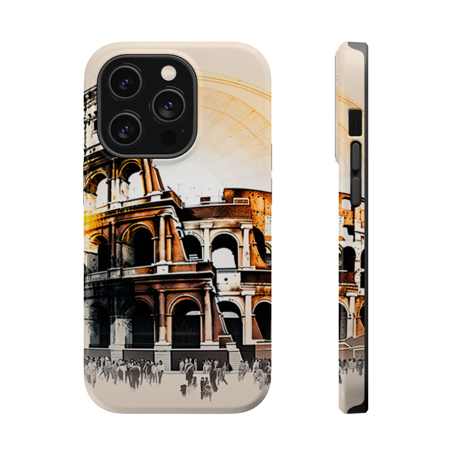 Rome Colosseum MagSafe iPhone Case - Italian Landmark with Wireless Charging Compatibility