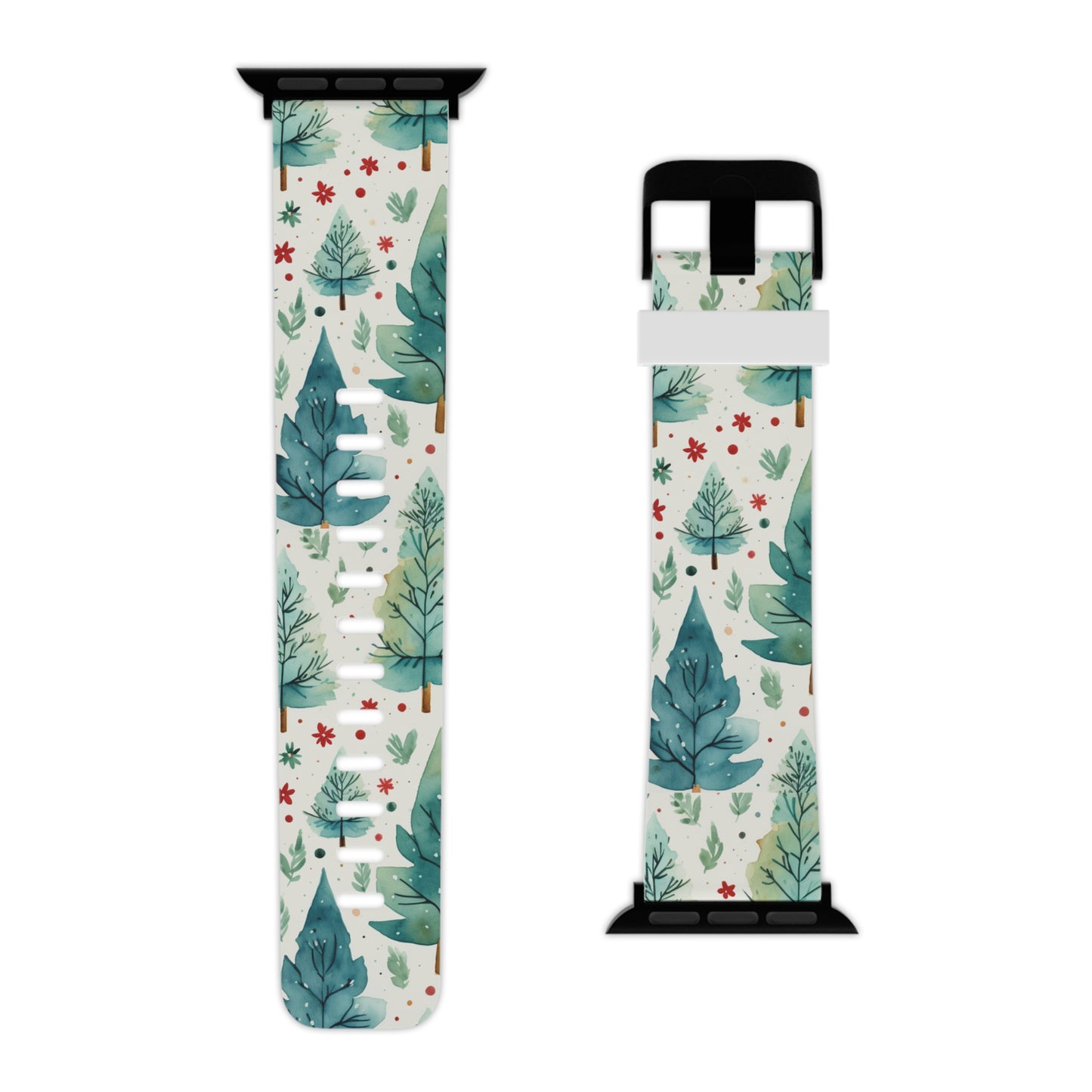 Watercolor Winter Forest  Apple Watch Band