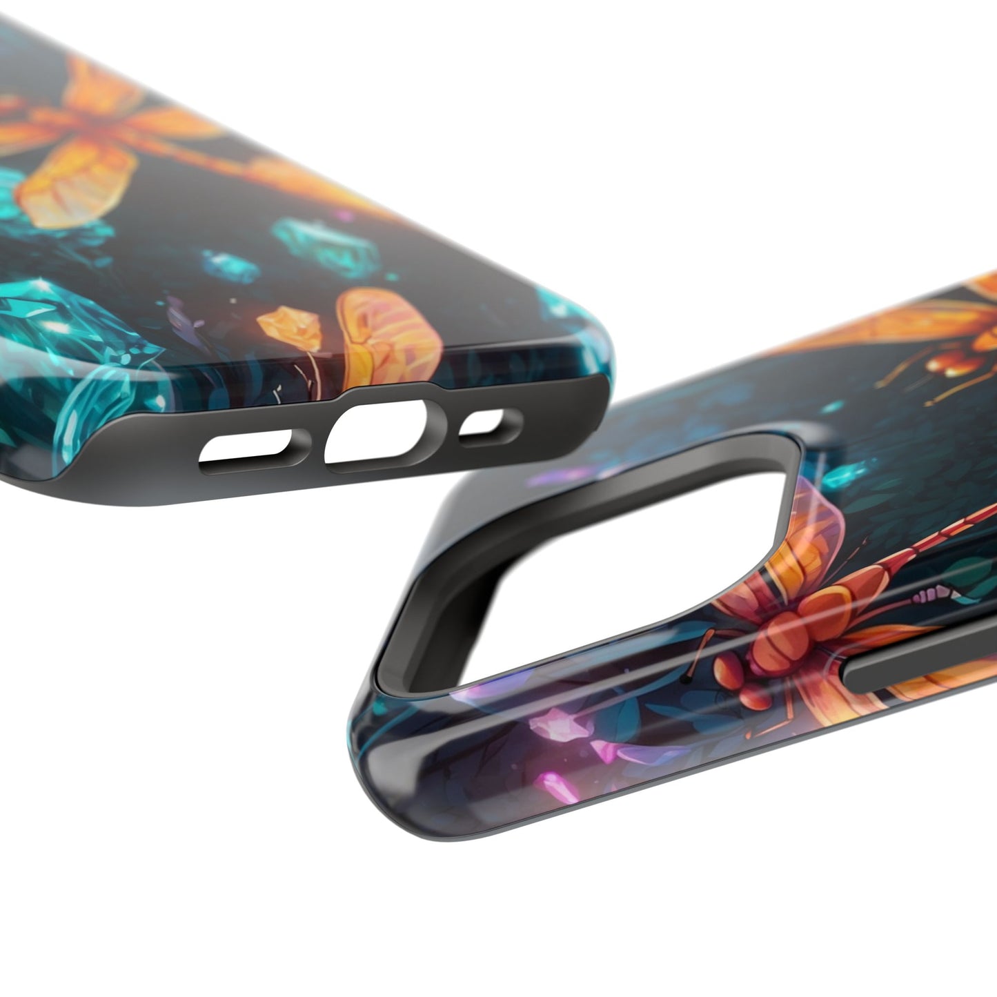 Mystical Dragonflies & Crystals – MagSafe iPhone Series Case