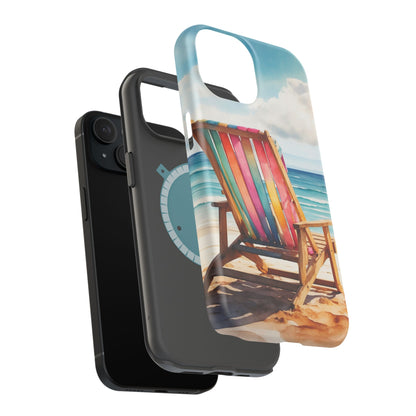 Vibrant Beach Escape MagSafe iPhone Case – Summer Vibes Design