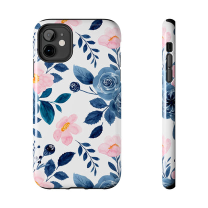 Pastel Garden Charm – iPhone Series Case with Watercolor Flowers