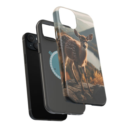 Whimsical Fawn in a Sunlit Forest MagSafe iPhone Case