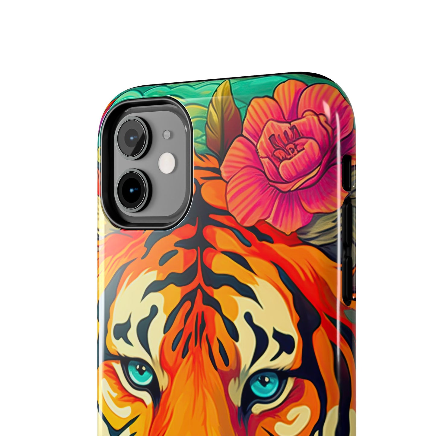 Fierce Rainbow Tiger Art - iPhone Series Case