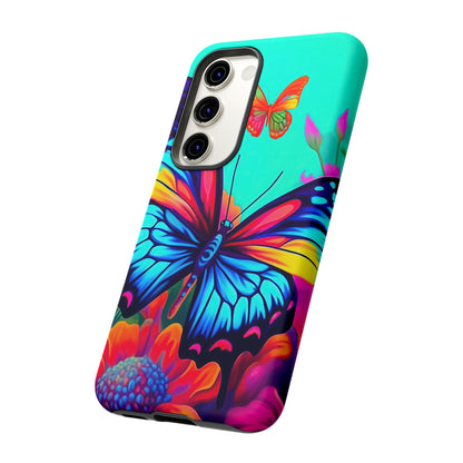 Vivid Butterfly & Floral Burst - Samsung Galaxy Case