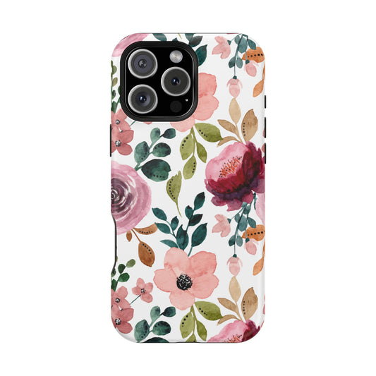 Vintage Garden Floral Watercolor -  MagSafe iPhone Series Case