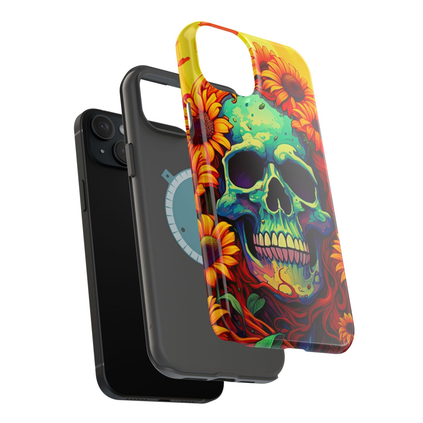 Sun Kissed Skull MagSafe iPhone Case