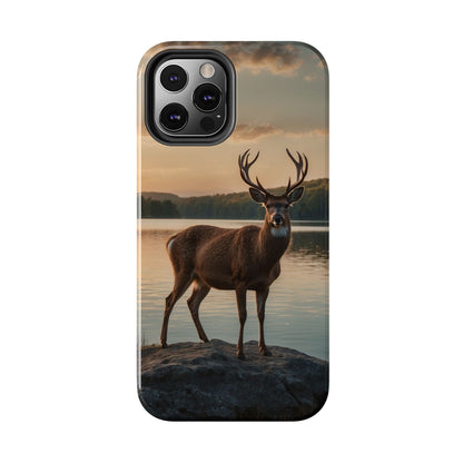 Majestic Stag at Sunset – iPhone Case