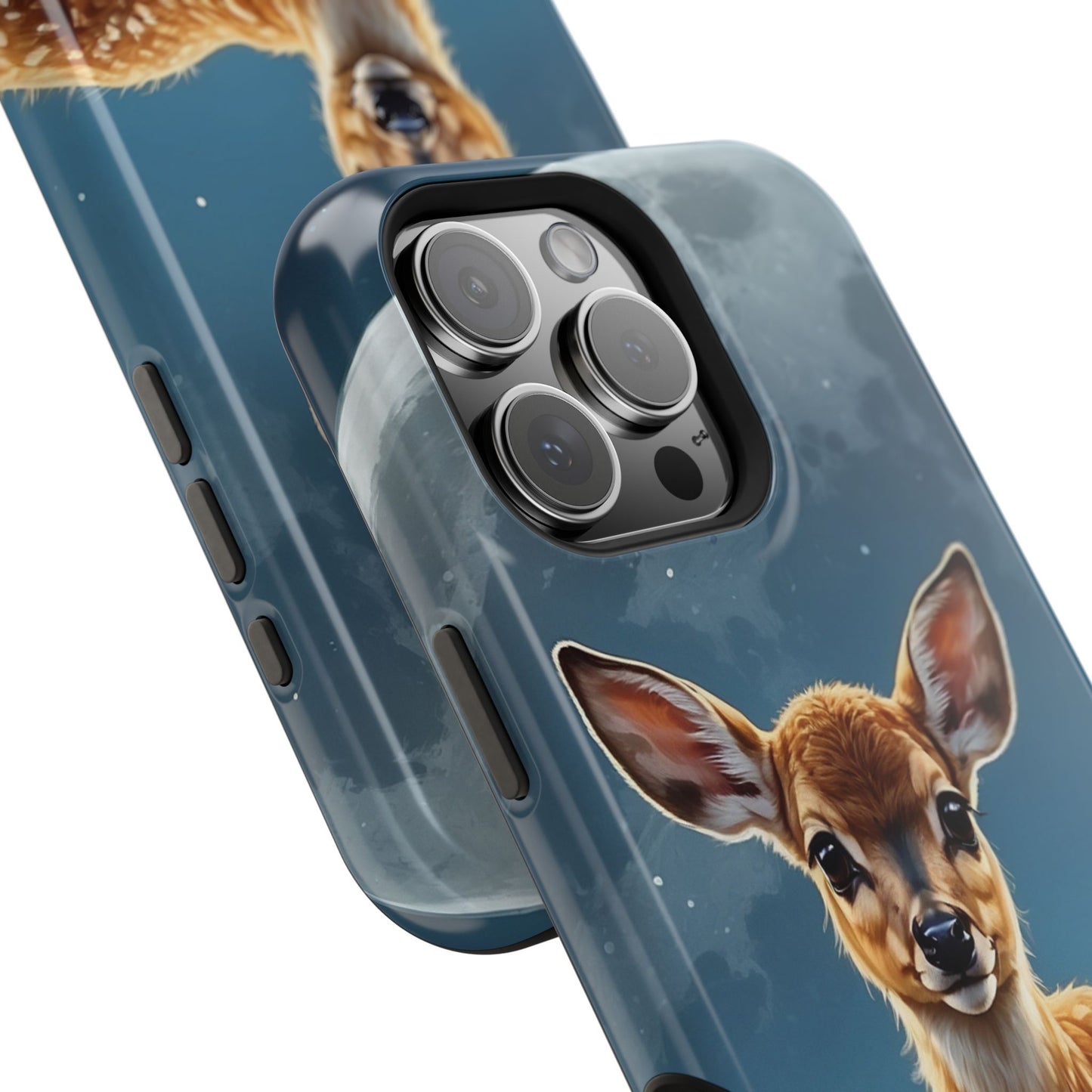 MagSafe-Compatible iPhone Case – Enchanted Fawn Under the Moonlit Sky