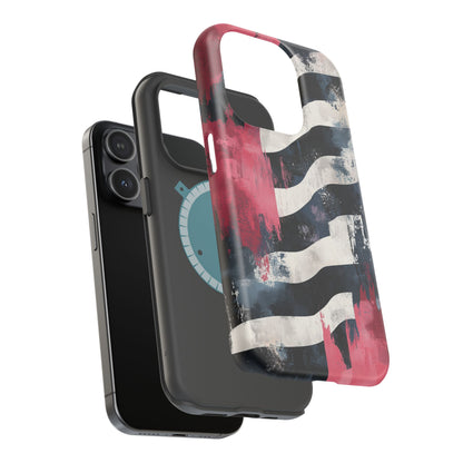 MagSafe iPhone Case: Blood Zebra – Bold Red & Black Pattern