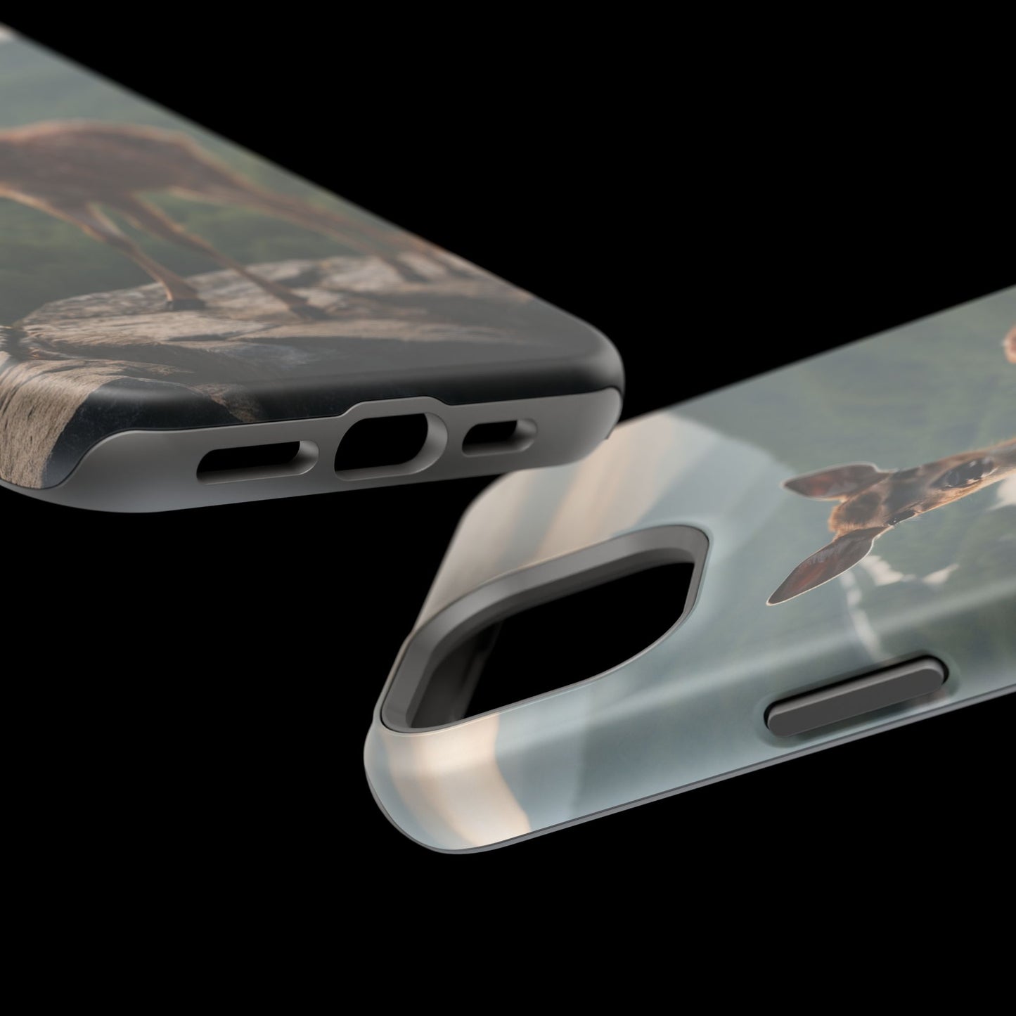 Majestic Fawn Overlooking Mountain Vista MagSafe iPhone Case