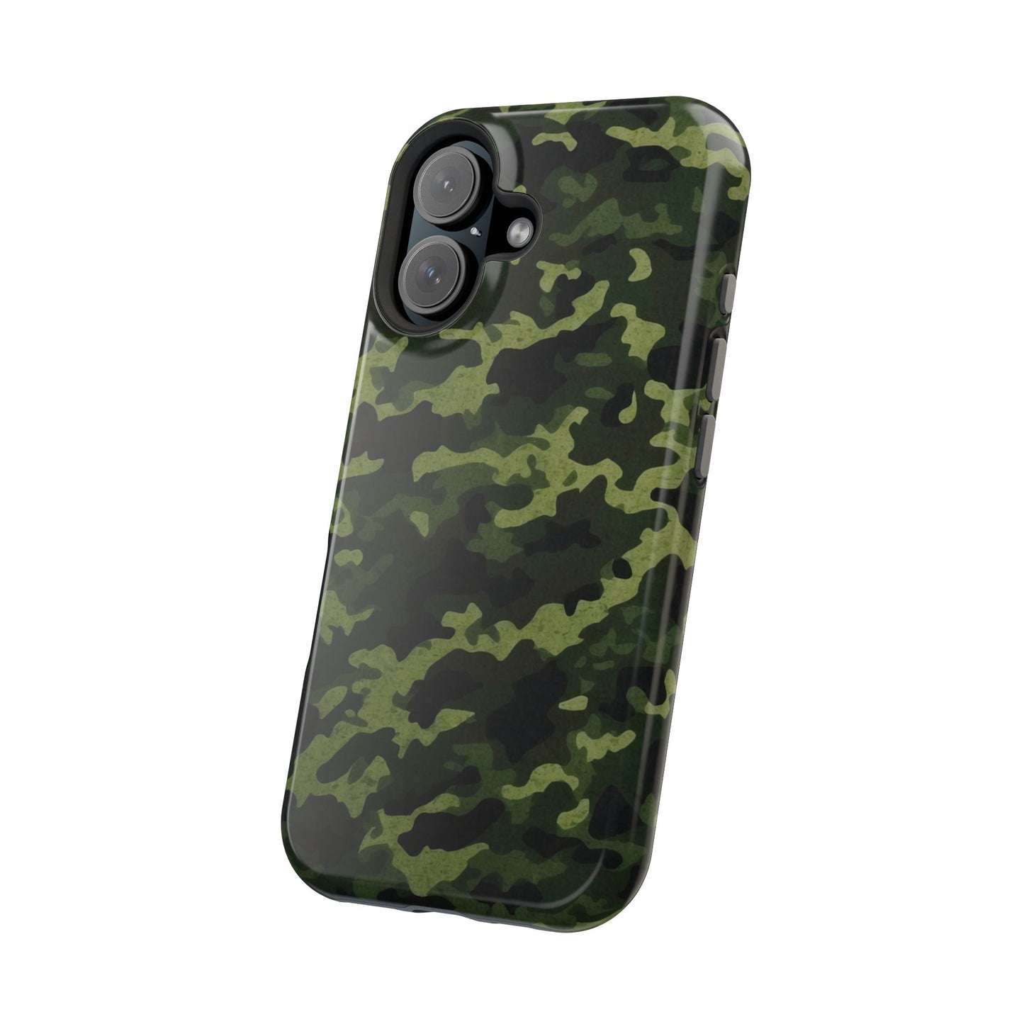 Dark Green Camouflage – MagSafe iPhone Case, Slim and Drop-Resistant