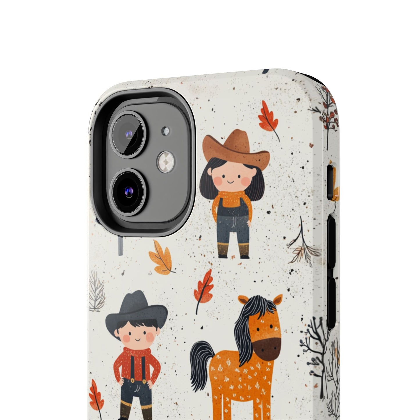 Cowboy Adventures Tough iPhone Case – Cute Western Theme, Dual - Layer Protection - BOGO Cases