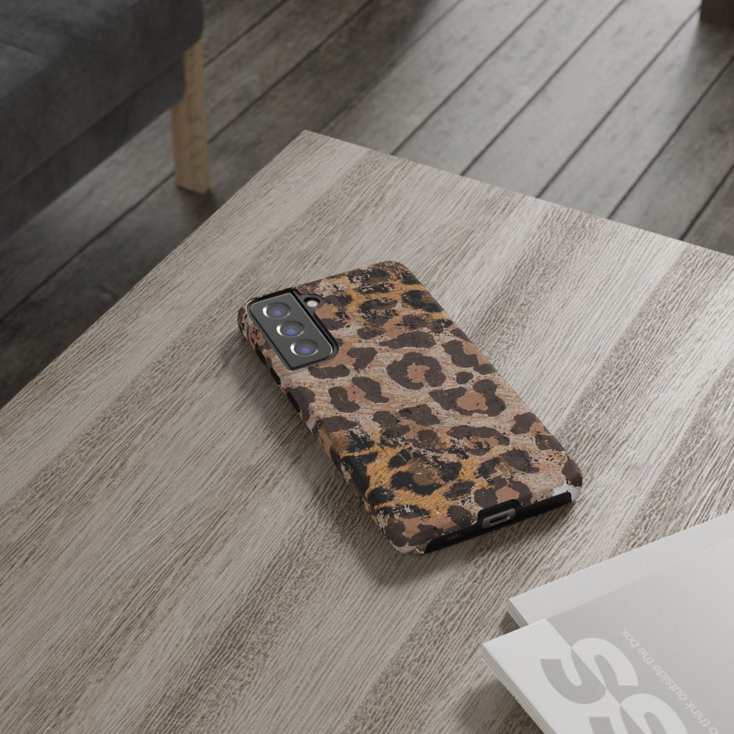 Vintage Distressed Leopard Print - Samsung Galaxy Series Case