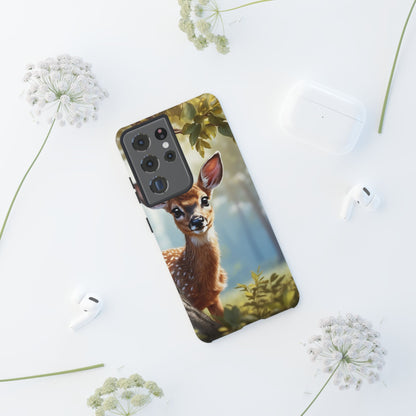 Whimsical Fawn in a Sunlit Forest Samsung Galaxy Case