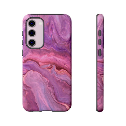 Lavender Dreamscape – Samsung Galaxy Case with Purple & Pink Marble Art