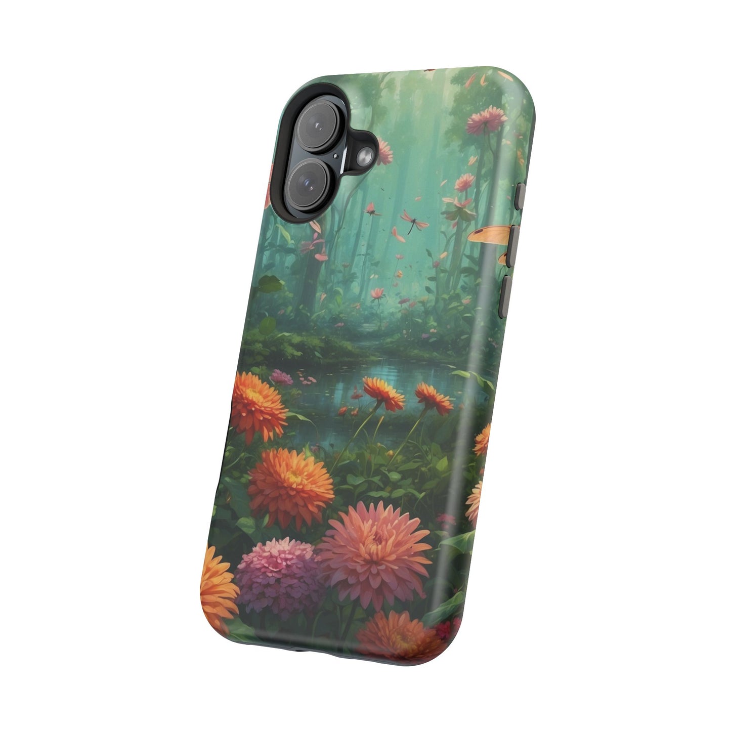 Enchanted Forest Dragonflies & Blossoms – MagSafe iPhone Series Case