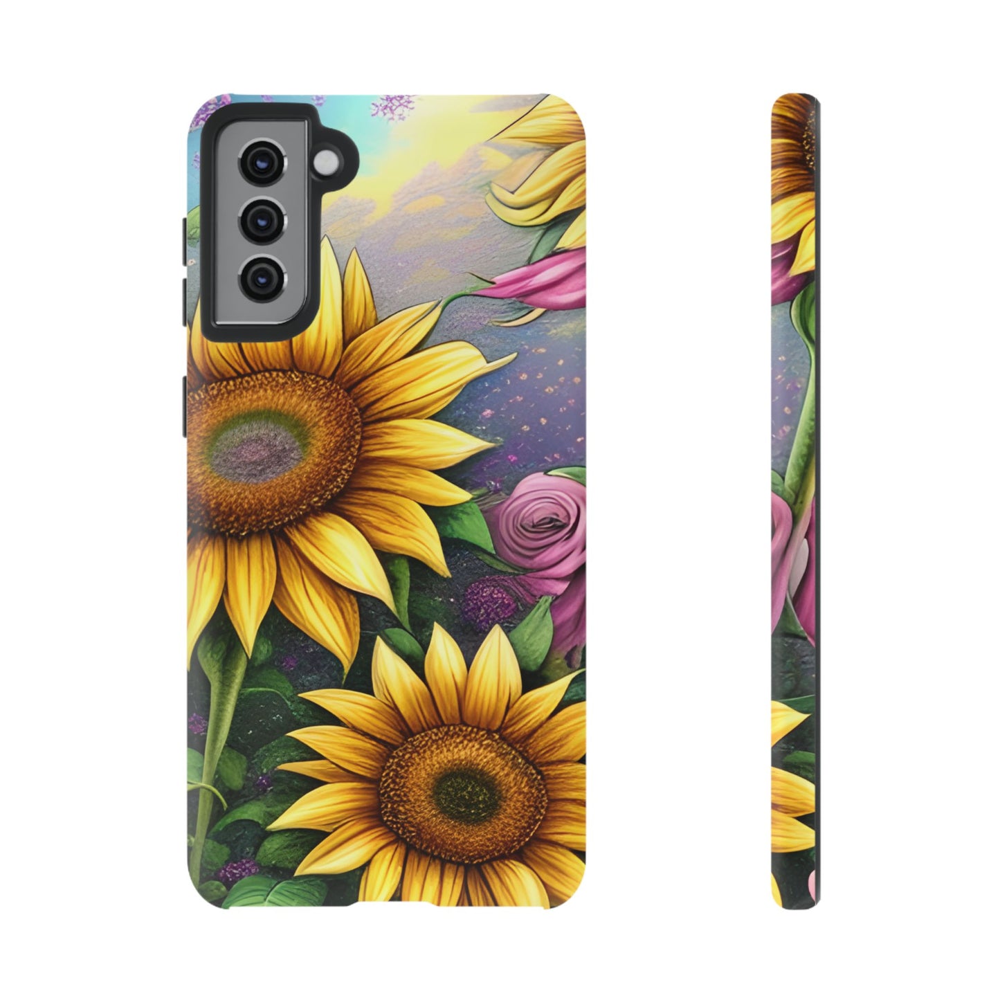 Whimsical Sunflower & Rose Garden - Samsung Galaxy Series Case