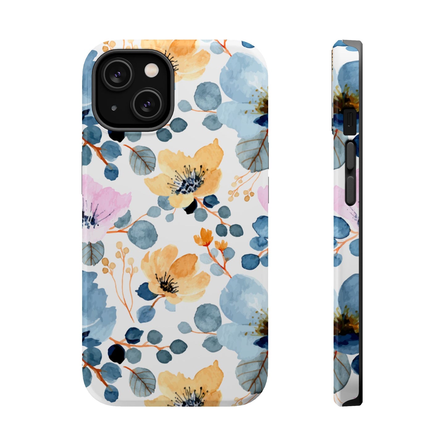 Spring Radiance – MagSafe Case with Vibrant Watercolor Floral Design