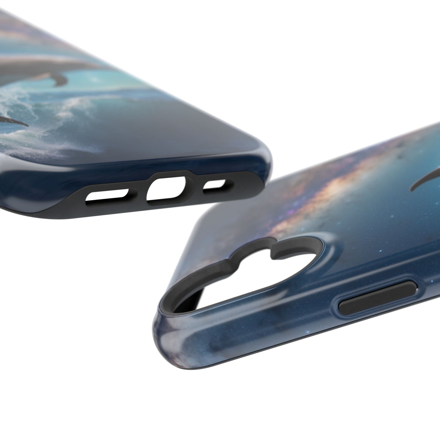 Dolphin Galaxy Splash - MagSafe-Compatible Case