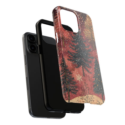 Rustic Red Winter Forest - iPhone Series Case