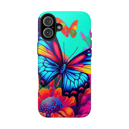 Vivid Butterfly & Floral Burst - iPhone Series Case