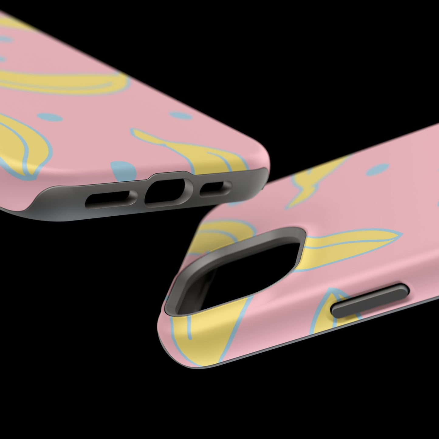 Pink Banana Pop MagSafe iPhone Case – Cute Pastel Design with Fun Retro Vibe