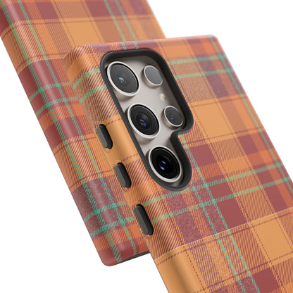 Samsung Galaxy Case - Autumn Tartan Plaid Design