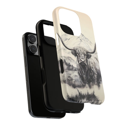 Highland Cow Western iPhone Case