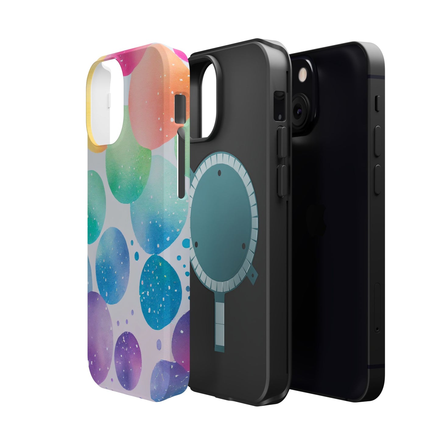 Pastel Galaxy Bubbles  MagSafe iPhone Case – Slim Design, Glossy Finish