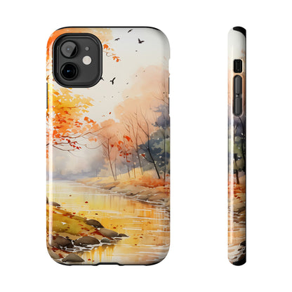 Autumn River Serenity – iPhone Case