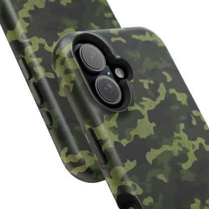 Dark Green Camouflage – MagSafe iPhone Case, Slim and Drop-Resistant