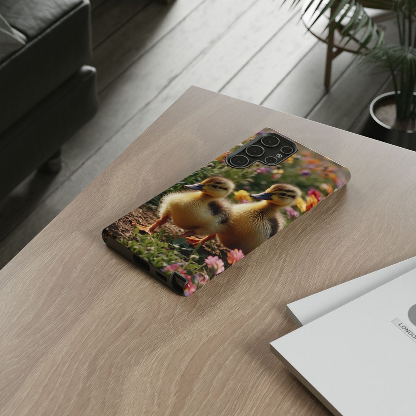 Charming Ducklings in Floral Garden - Samsung Galaxy Case