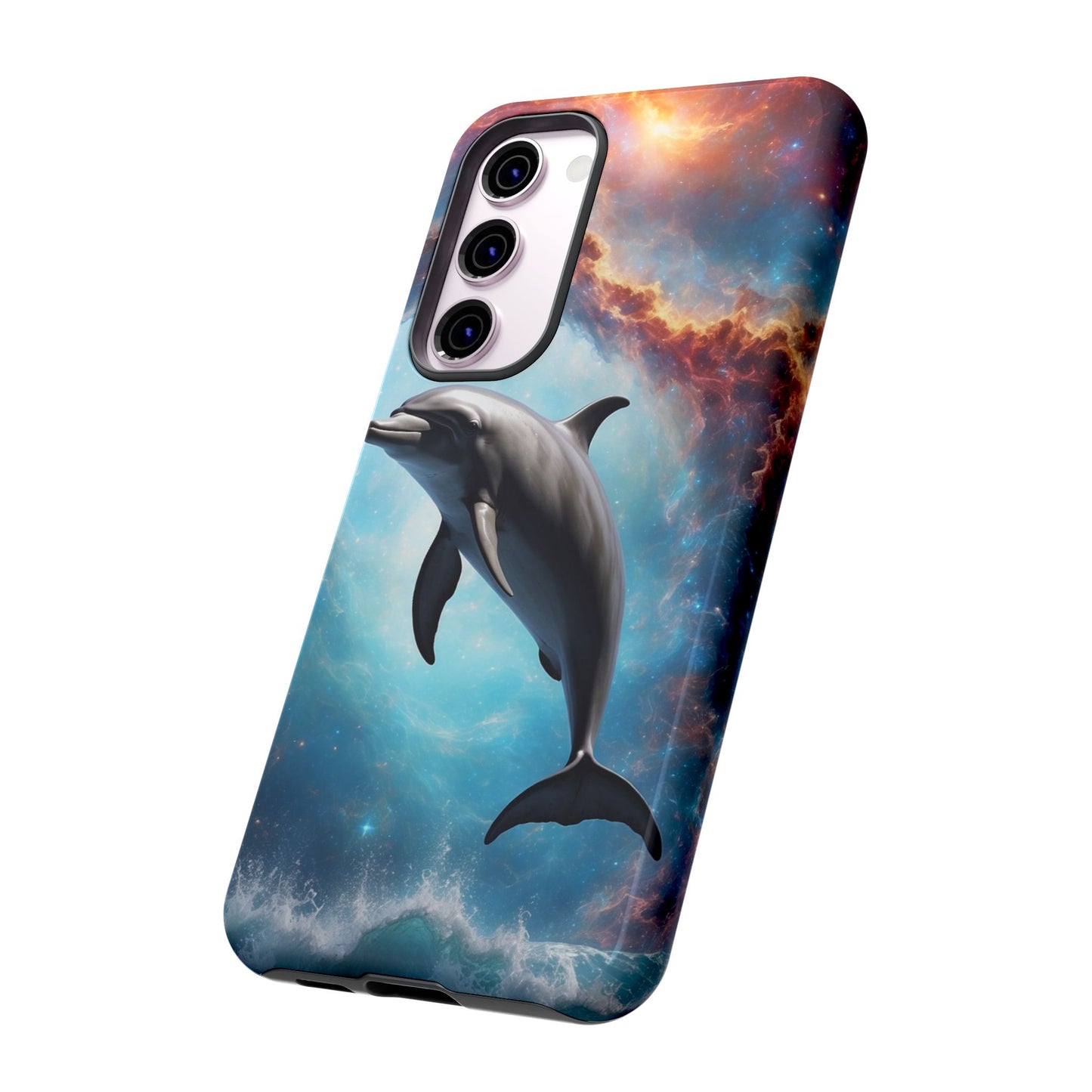 Cosmic Dolphin Space Vibes - Samsung Galaxy Case