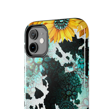 Boho Turquoise Sunflower Lace - iPhone Series Case