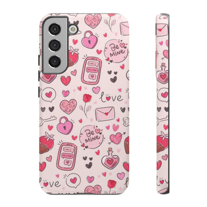 Samsung Galaxy Case: Playful Valentine's Day Icons Case