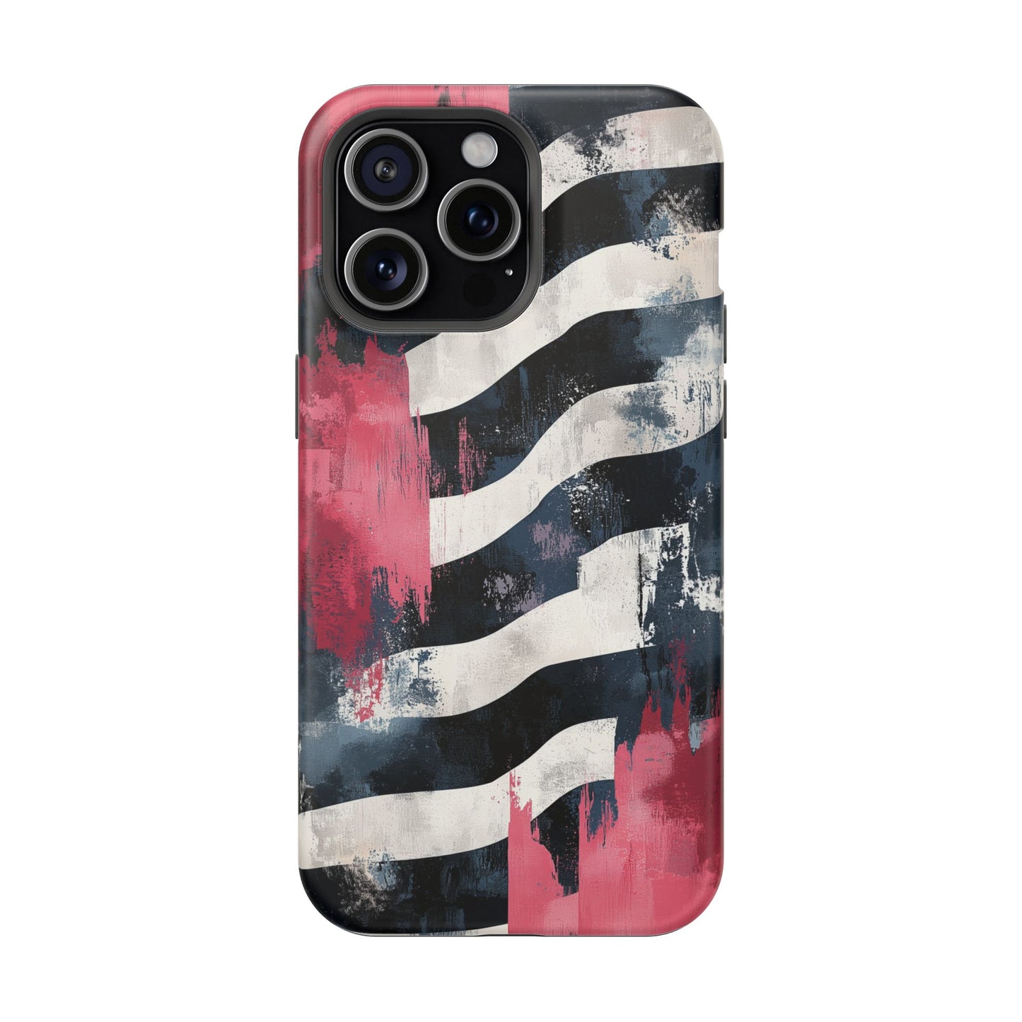 MagSafe iPhone Case: Blood Zebra – Bold Red & Black Pattern