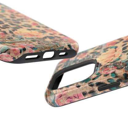 Rustic Floral Leopard - MagSafe iPhone Series Case