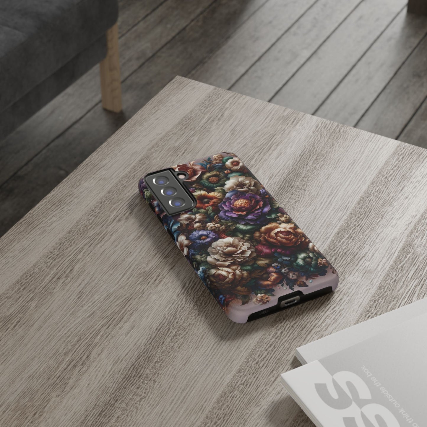 Floral Elegance For Samsung - Protective Dual-Layer Design with Vibrant Full-Wrap Print