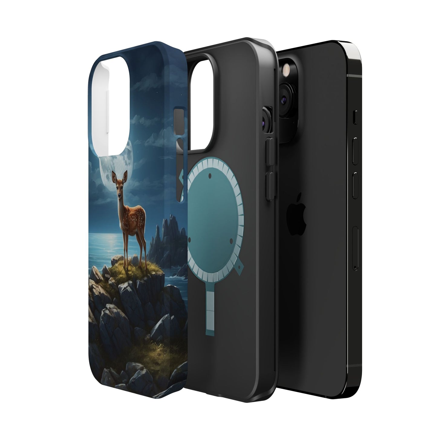 Enchanted Fawn Under the Moonlit Sky MagSafe iPhone Case