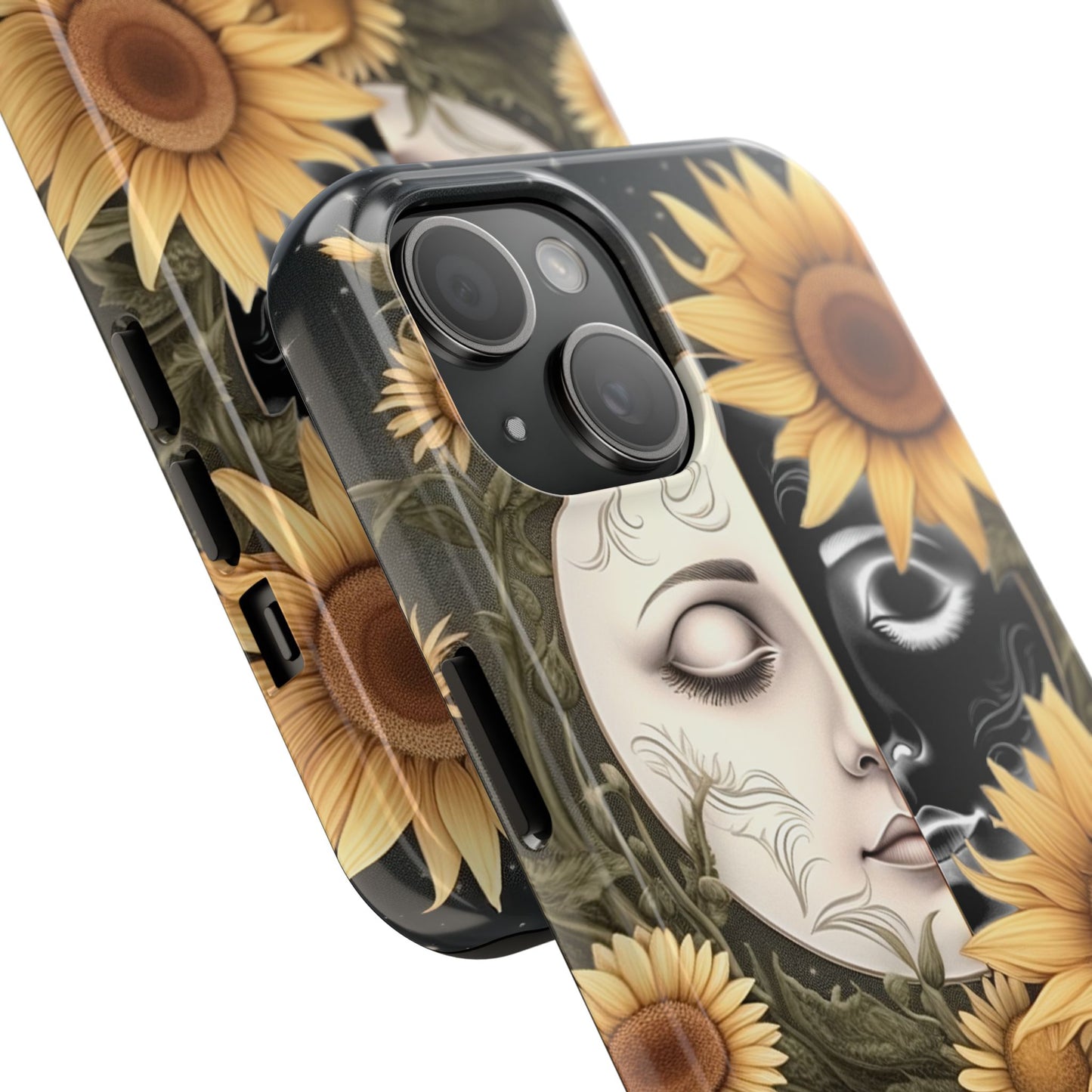 Sunflower Moon and Stars iPhone Case – Ethereal Art