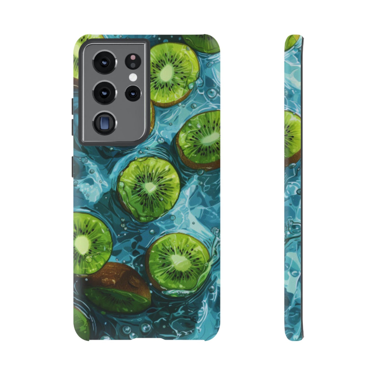 Tropical Kiwi Splash Samsung Galaxy  Case – Tough Dual-Layer, Vibrant Summer Design