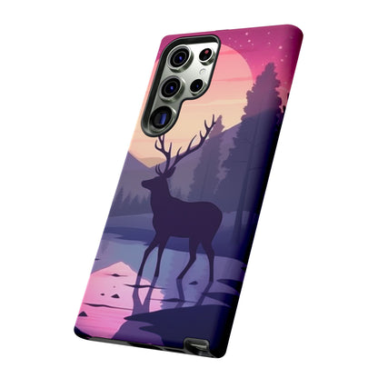 Twilight Elegance: Stag Reflection – Samsung Galaxy Case